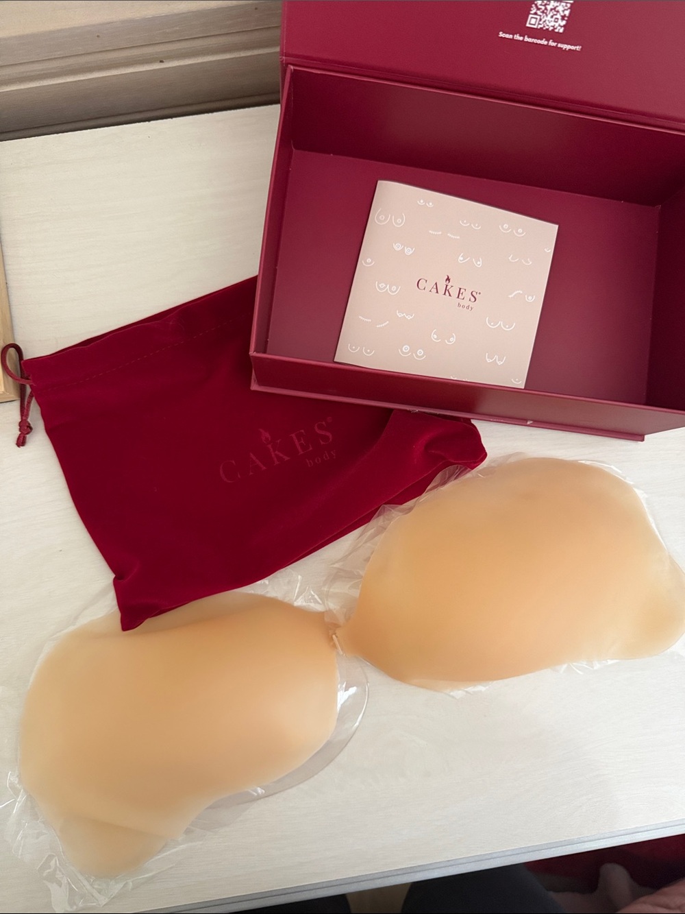 Cakes Body Nude Silicone Adhesive Strapless Bra Inserts